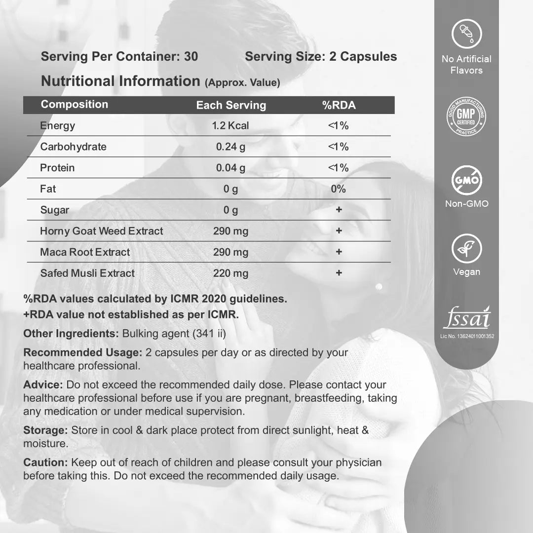 Horny Goat & Maca Root Combo | Enhance Performance in One Tablet
