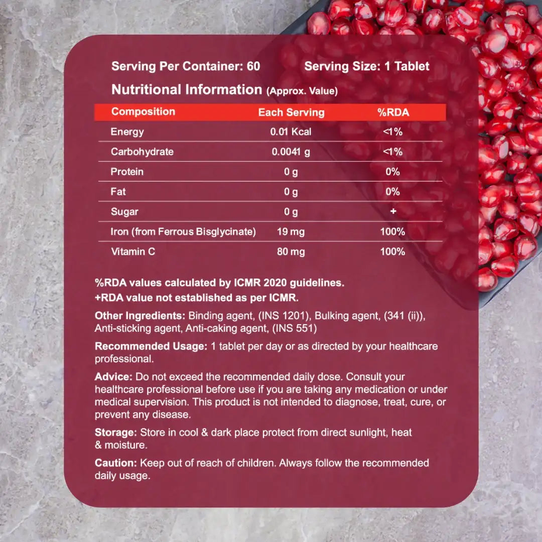 Iron with Vitamin C
Chelated Iron
iron and vitamin C supplement