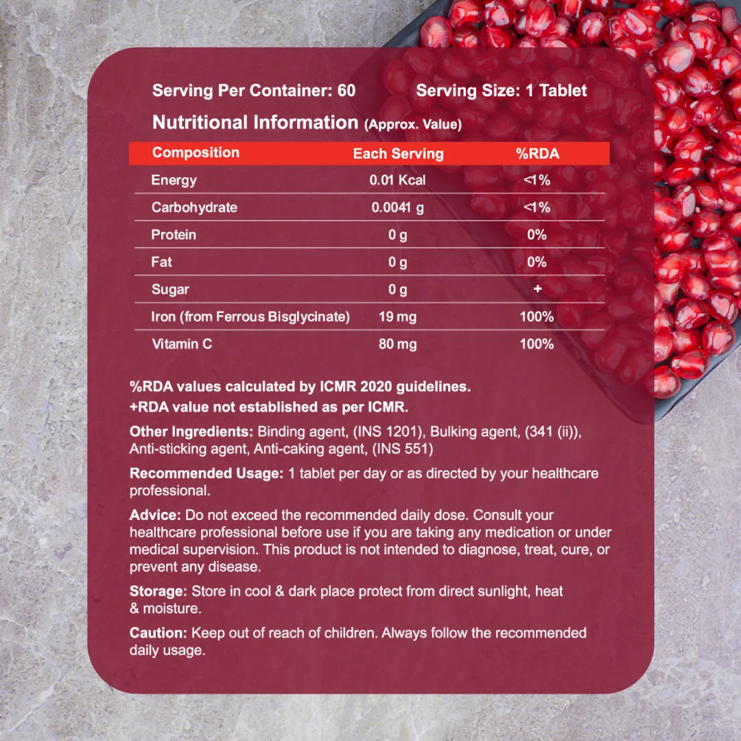 Iron with Vitamin C
iron and vitamin C supplement
