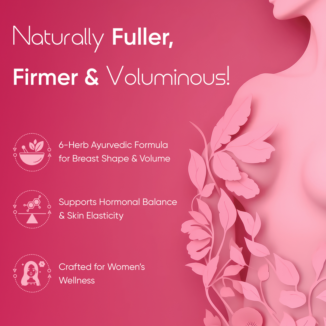 CUREFOREVER Cuplift Capsules | Natural Support for Breast Firmness, Volume & Shape | 60 Capsules