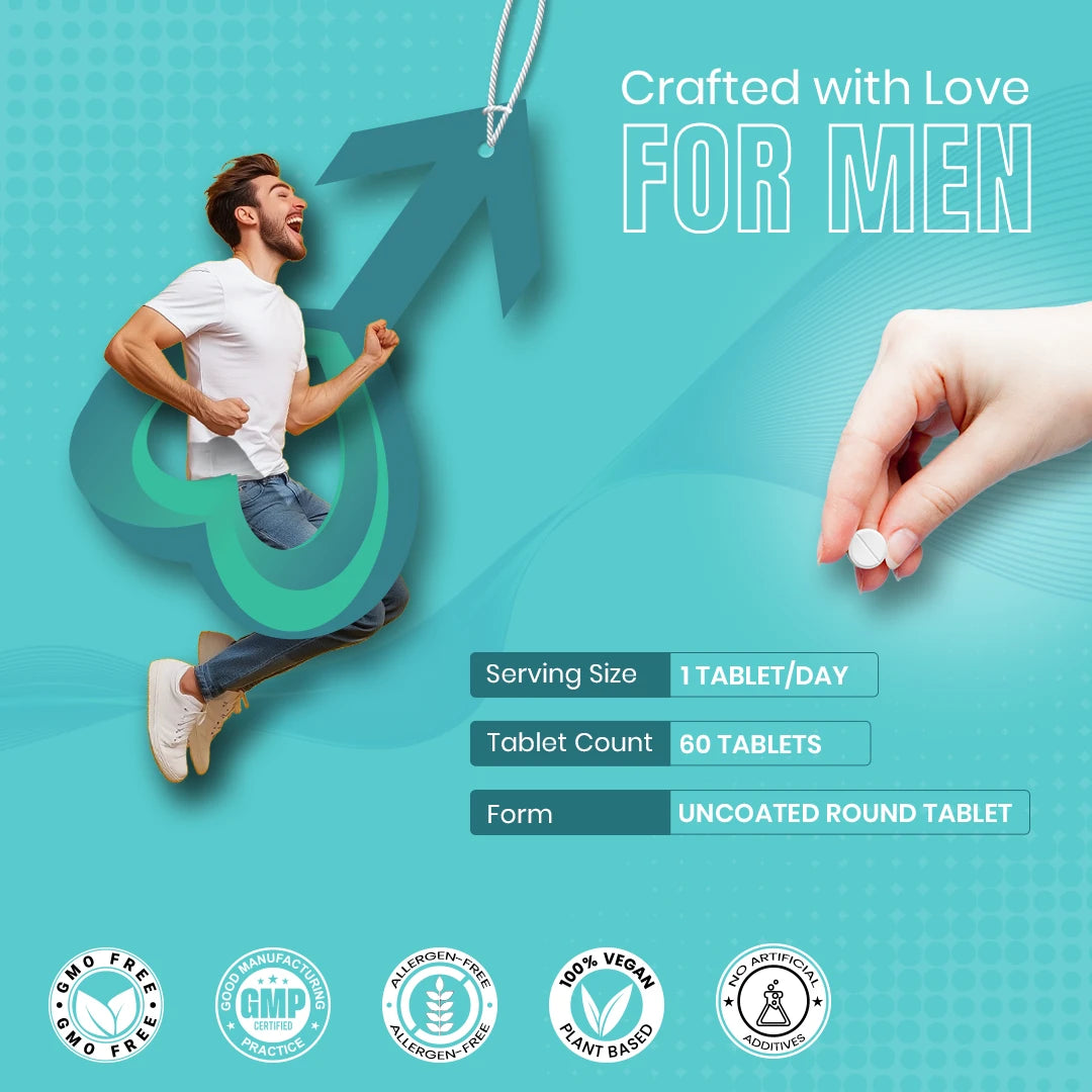 CureForever - Multivitamin, Multi Mineral, and Trace Elements Tablets for Men
