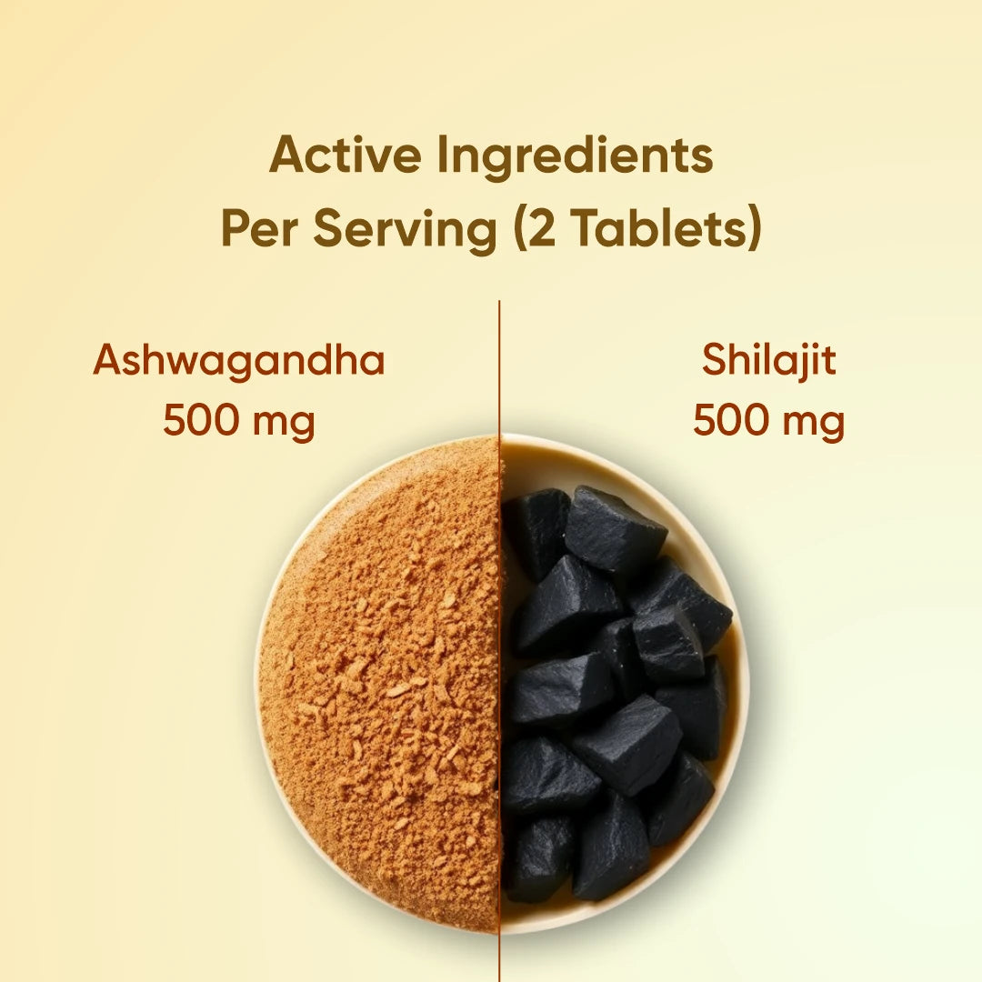 CureForever - Shilajit & Ashwagandha Tablets 1000mg/Serving