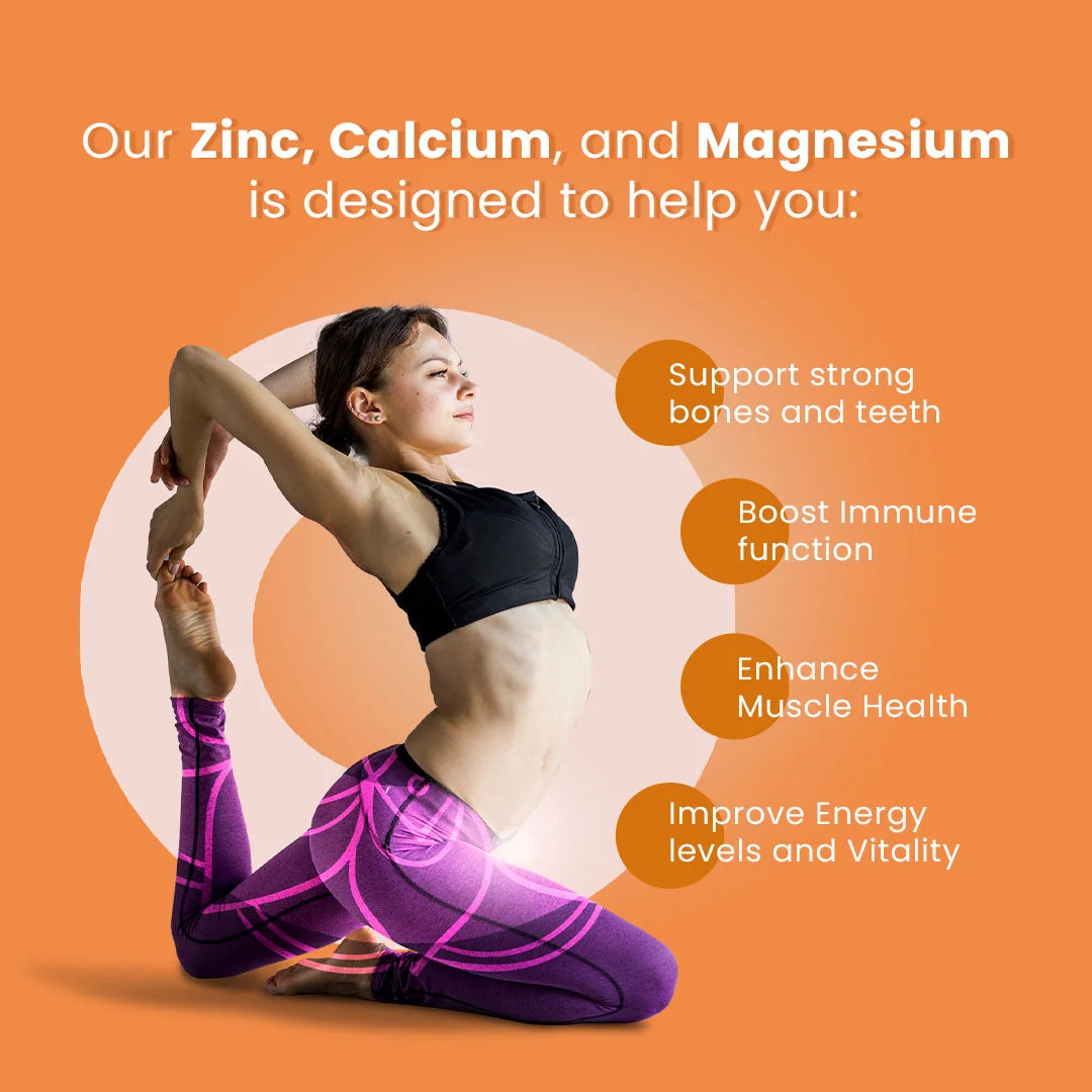 Cureforever best Zinc Calcium Magnesium supplement
Zinc Calcium Magnesium
