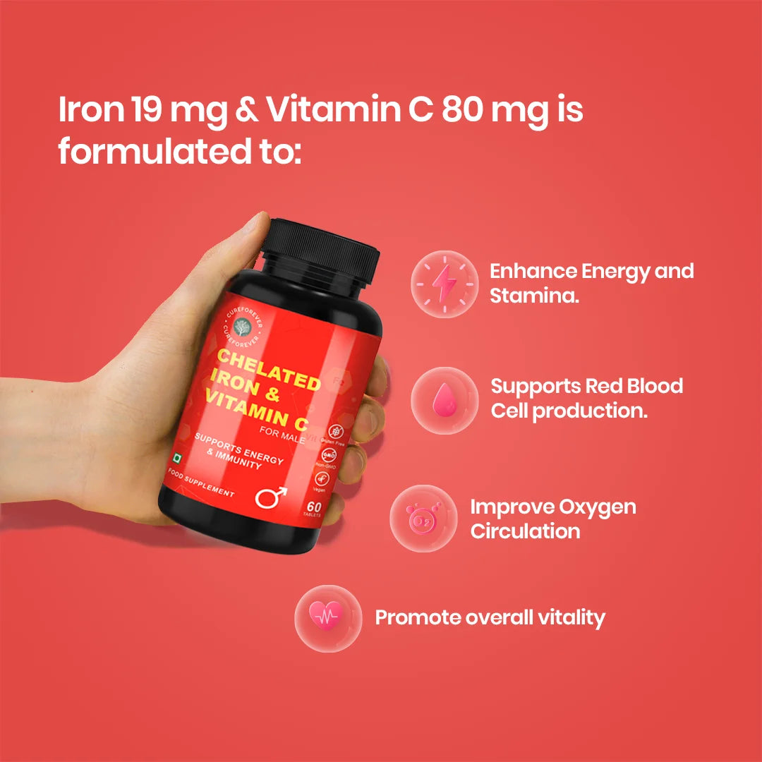 Iron with Vitamin C
iron and vitamin C supplement
Chelated Iron