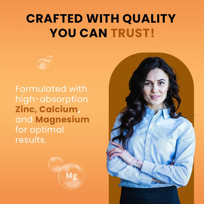 Cureforever best Zinc Calcium Magnesium supplement
Zinc Calcium Magnesium