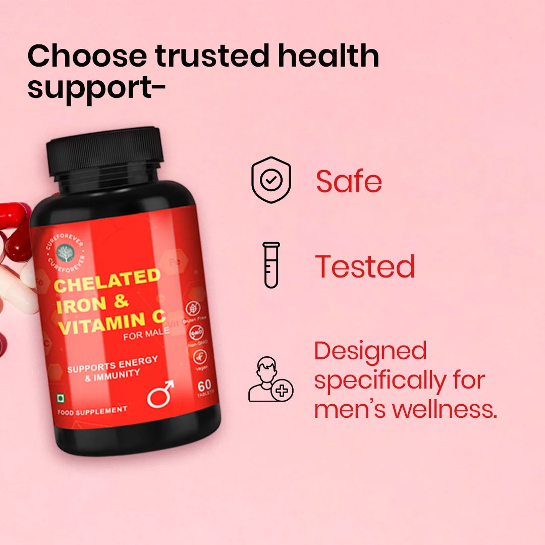 Iron with Vitamin C
Chelated Iron
iron and vitamin C supplement