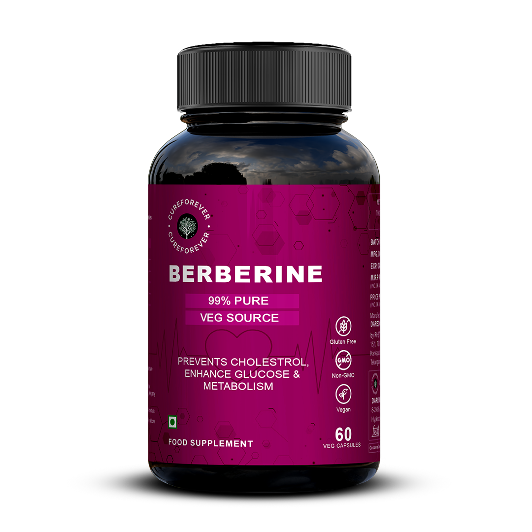 Berberine | 99% Pure | For Blood Sugar Balance & Metabolic Health CUREFOREVER