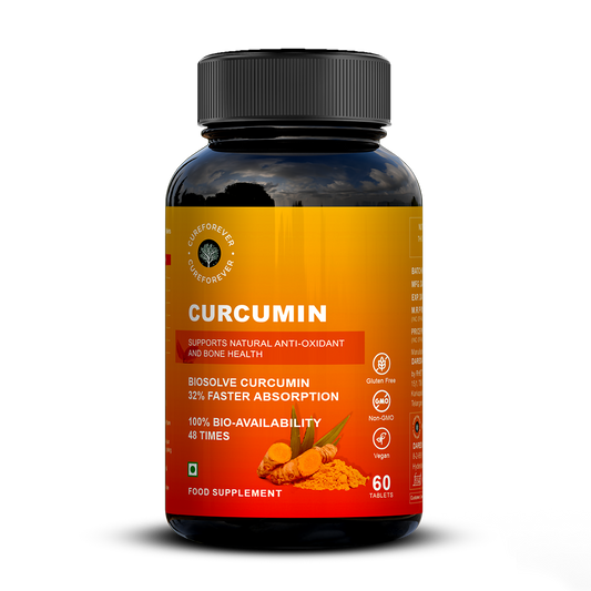 Curcumin | 600mg with BioPerine | 100% Bio-availability | 32% Faster Absorption