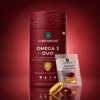 Omega-3 Duo, Fish oil + Krill oil with Astaxanthin, Vitamin D3 600 IU & Vit E | 30 Sachets