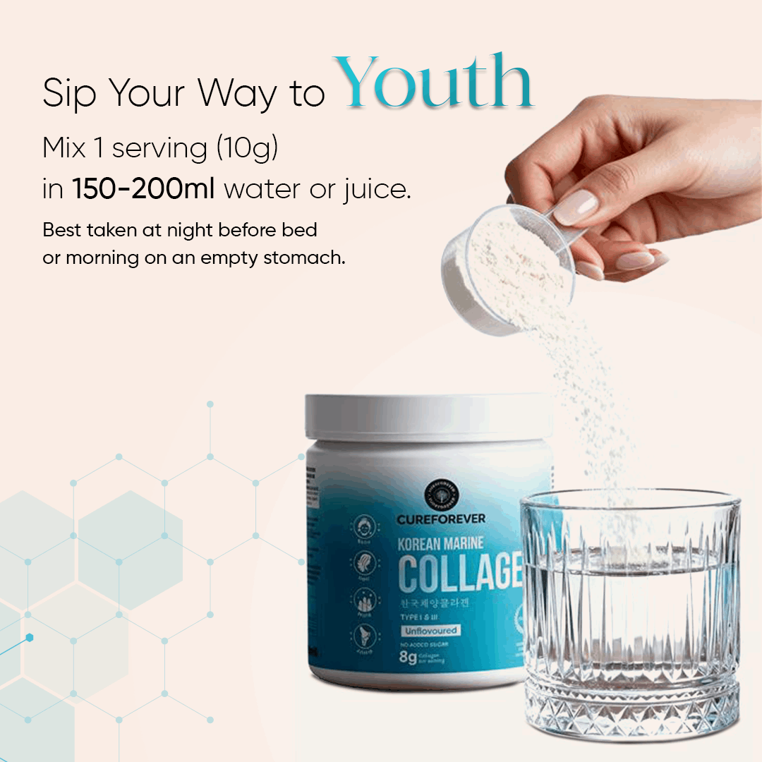 Korean Marine Collagen | Boost Your Skin's Natural Glow CUREFOREVER