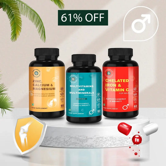 Men's Health
Zinc
Magnesium
Calcium
Multivitamins
Multiminerals
Chelated Iron
Vitamin C