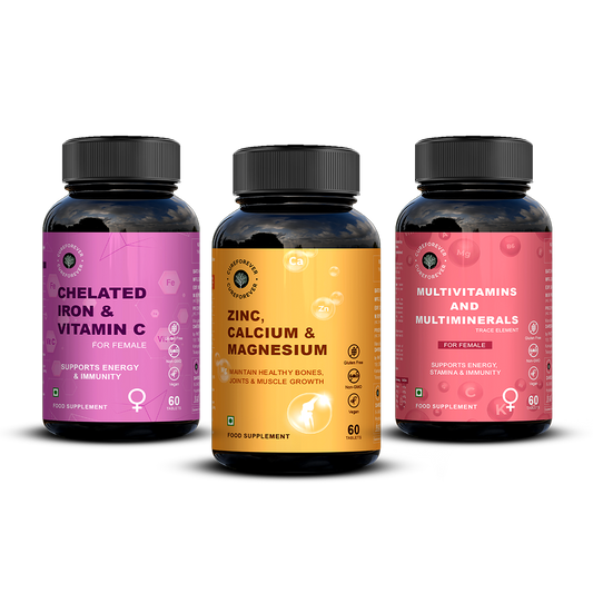 Women’s Health Combo | ZMC, Iron, Multivitamin & Multiminerals