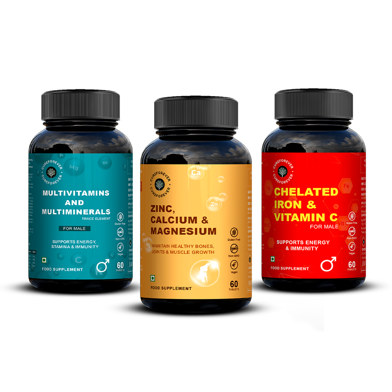 Men’s Health Combo | ZMC, Iron, Multivitamin & Multiminerals