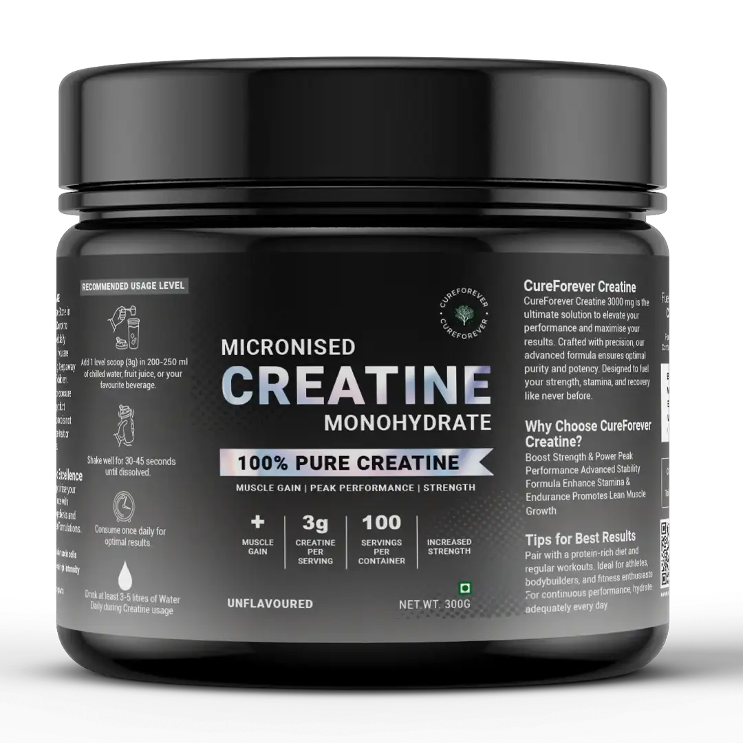 Micronised Creatine Monohydrate | Build Muscle & Recover Faster CUREFOREVER