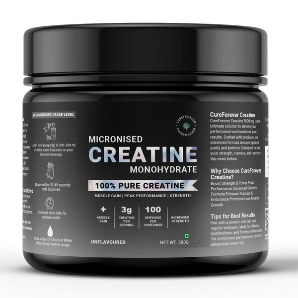 Micronised Creatine Monohydrate | Build Muscle & Recover Faster CUREFOREVER