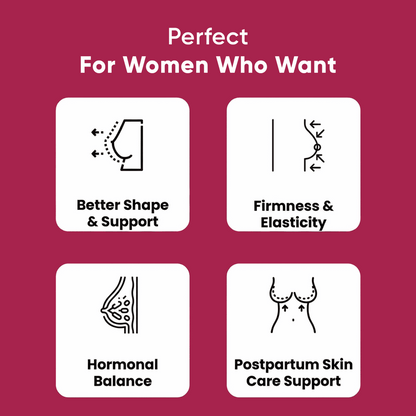 CUREFOREVER Cuplift | Natural Support for Bust Enhancement, Volume & Natural curves | 60 Capsules