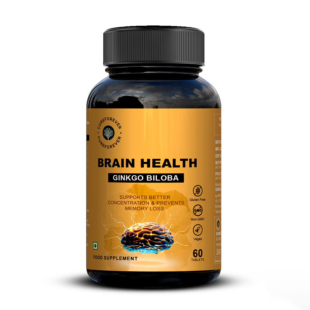 Ginkgo Biloba Tablets | Booster for Brain Health CUREFOREVER