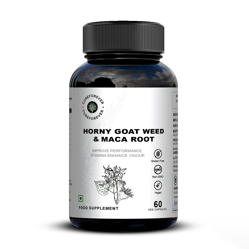 Horny Goat Weed & Maca Root Combo | Enhances Performance, Stamina & Vigour