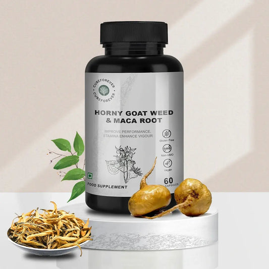 CureForever Horny Goat Weed & Maca Root Extract Capsules