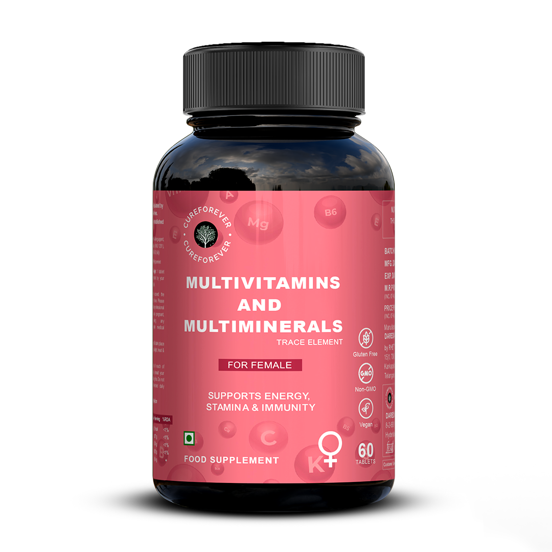Multivitamins & Multiminerals Tablets | For Women CUREFOREVER