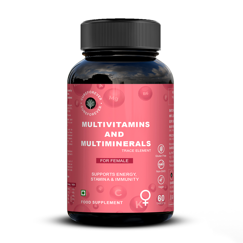 Multivitamins & Multiminerals Tablets | For Women CUREFOREVER
