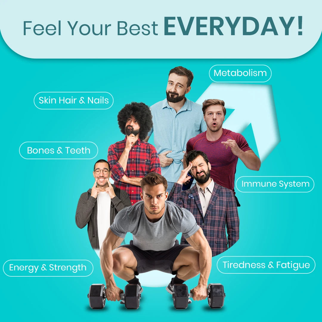 CureForever - Multivitamin, Multi Mineral, and Trace Elements Tablets for Men