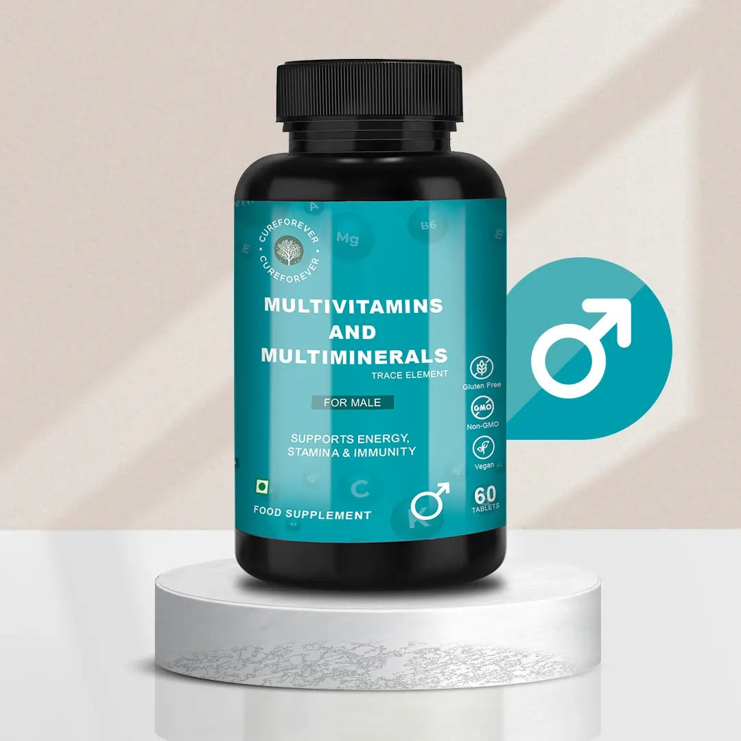 CureForever - Multivitamin, Multi Mineral, and Trace Elements Tablets for Men