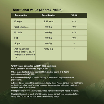 CureForever - Ashwagandha (Withania Somnifera) Tablets