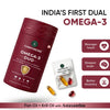 Omega-3 Duo, Fish oil + Krill oil with Astaxanthin, Vitamin D3 600 IU & Vit E