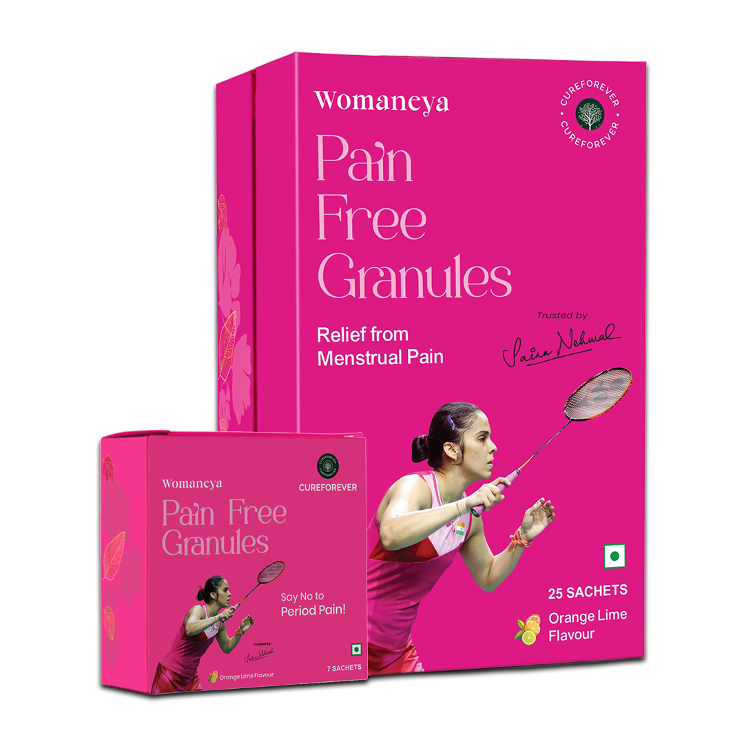 Womaneya Pain Free Granules | Patented Natural Formula CUREFOREVER