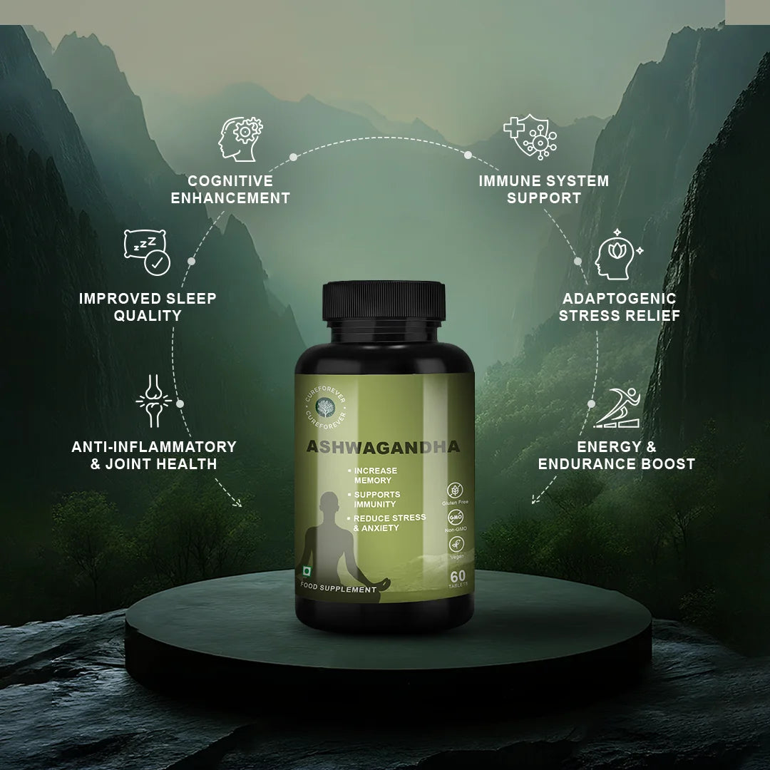 CureForever - Ashwagandha (Withania Somnifera) Tablets