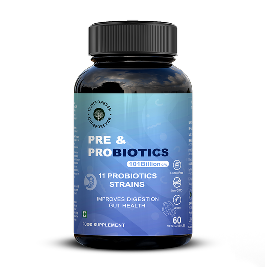 Pre and Probiotics Capsules | 60 Veg Capsules