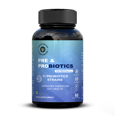 Pre and Probiotics Capsules | 60 Veg Capsules