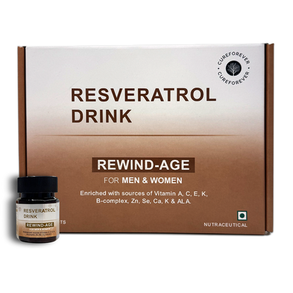 Resveratrol Drink for Youthful Skin & Overall Wellness | For Men & Women CUREFOREVER