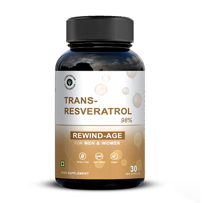 Trans Resveratrol Capsules | 98% Pure Antioxidant CUREFOREVER