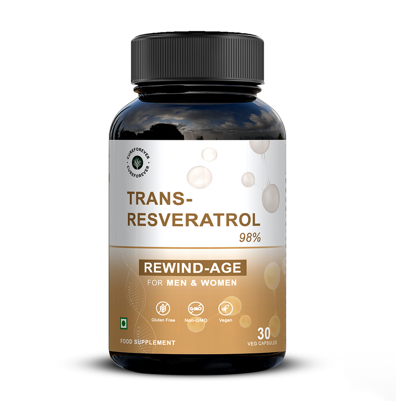Trans Resveratrol Capsules | 98% Pure Antioxidant