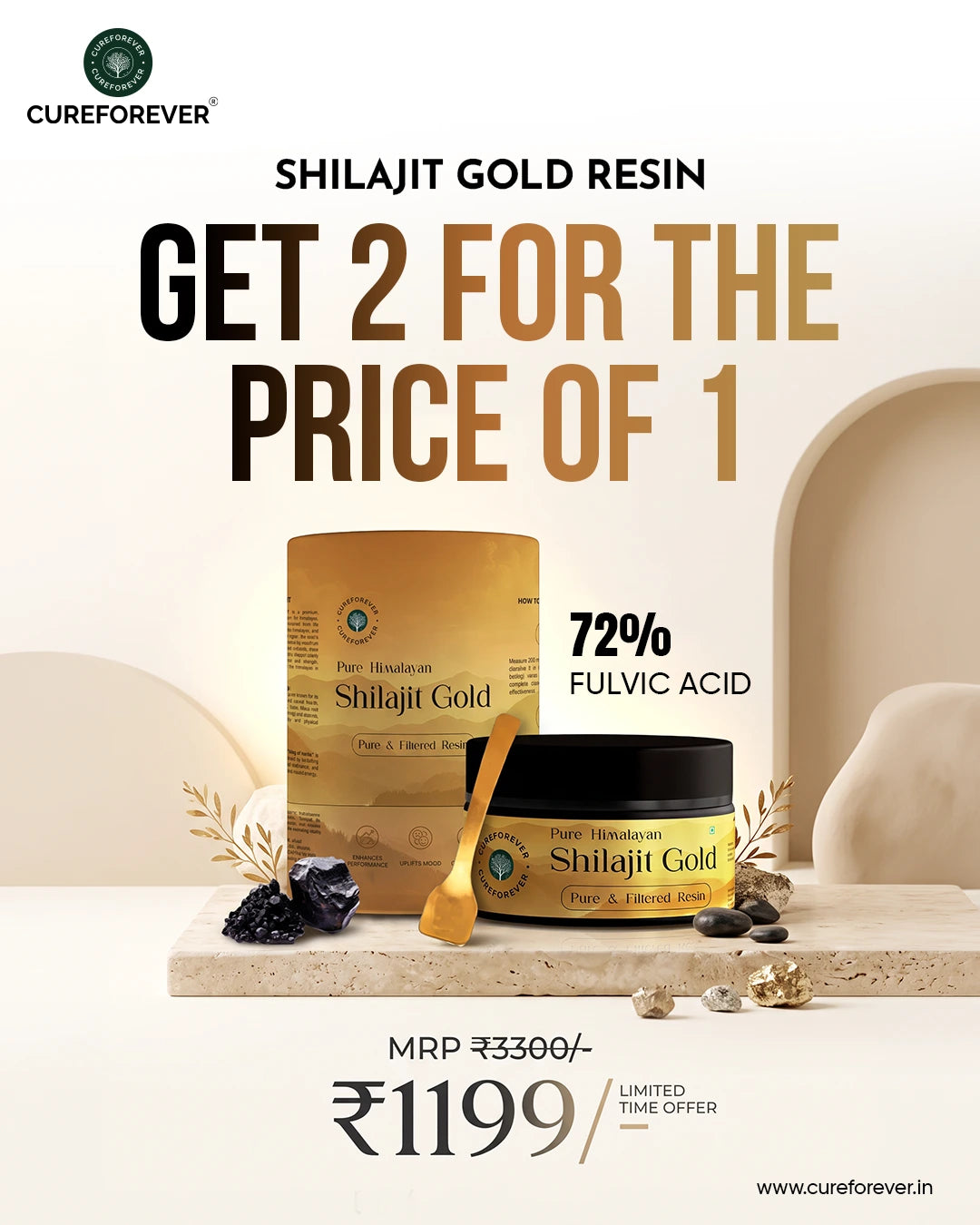 Shilajit Gold Resin | BUY 1 GET 1