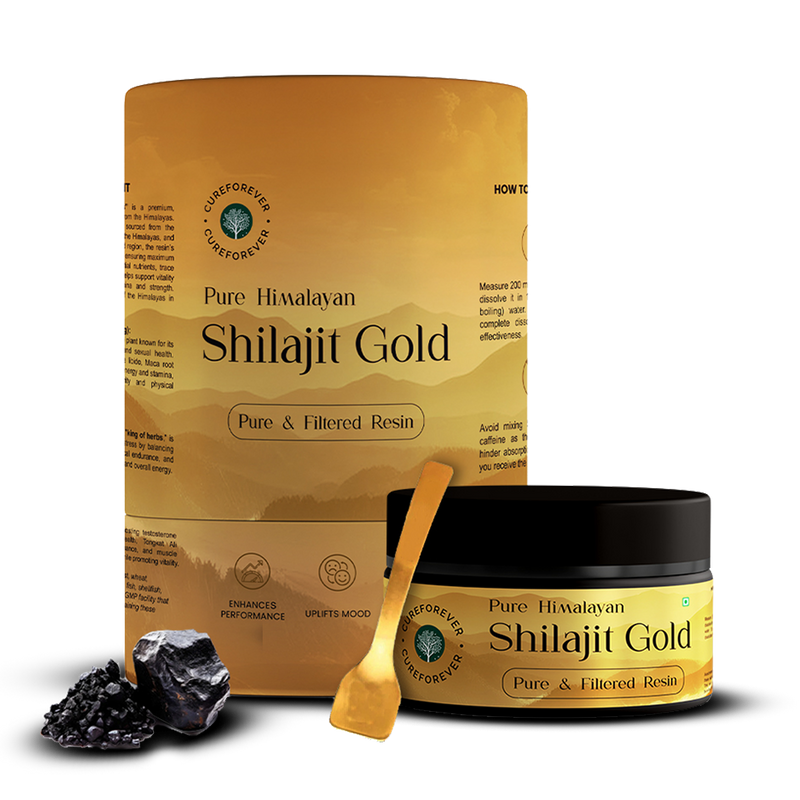 Pure Himalayan Shilajit Gold Resin | Stamina, Natural Energy & Wellness Boost | 24 Karat Gold