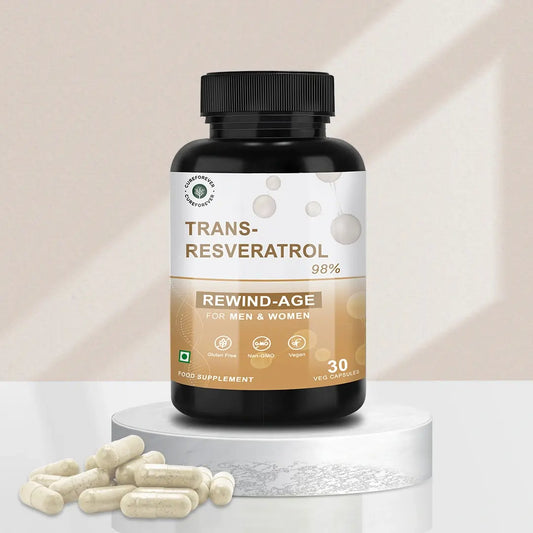 CureForever Trans Resveratrol Capsules – 98% Pure