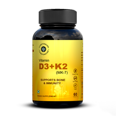 Vitamin D3 + K2 MK7 57 mcg | Bone & Heart Health