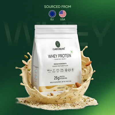 Whey Protein Concentrate + Isolate | India’s Highest Quality Protein | 25g Protein | 10.65g EAA + 4.97g BCAA | PDCAAS Score 1.0 | Mawa Kulfi Flavour | 1kg