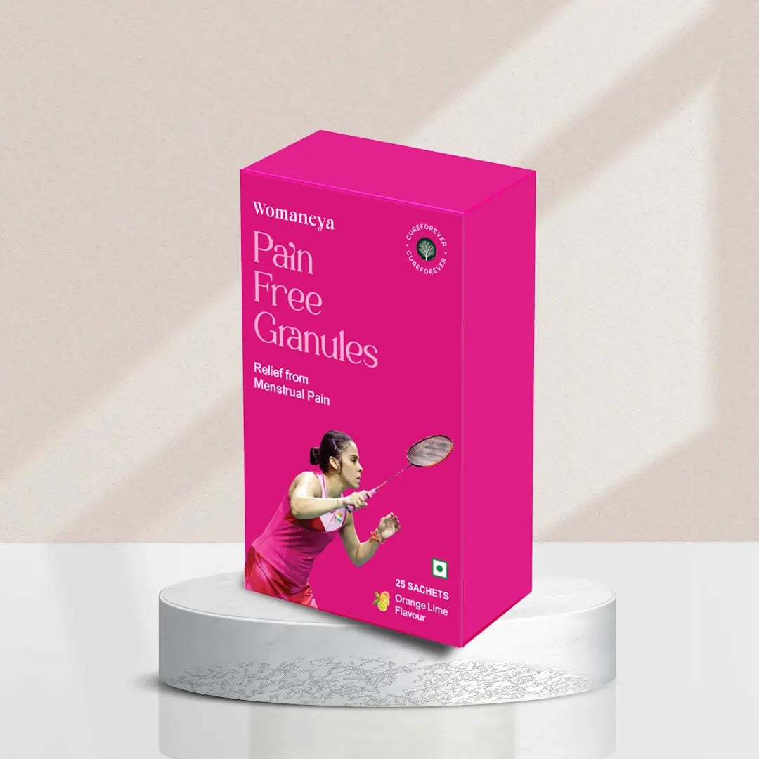 CureForever Womaneya Pain Free Granules | 25 Sachets | Period Cramp Relief | Patented Formula with Natural Ingredients