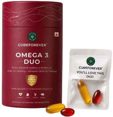 Omega-3 supplement bottle