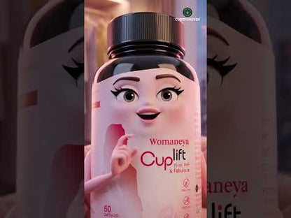 CUREFOREVER Cuplift | Natural Support for Bust Enhancement, Volume & Natural curves | 60 Capsules