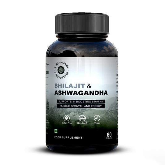 Shilajit & Ashwagandha Tablets | 1000mg/serving